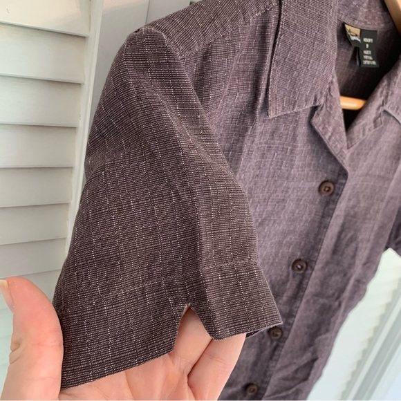 Vintage Patagonia Pataloha Womens 8 Shirt Deep Plum Tencel Organic Cotton 2002 - Picture 5 of 14